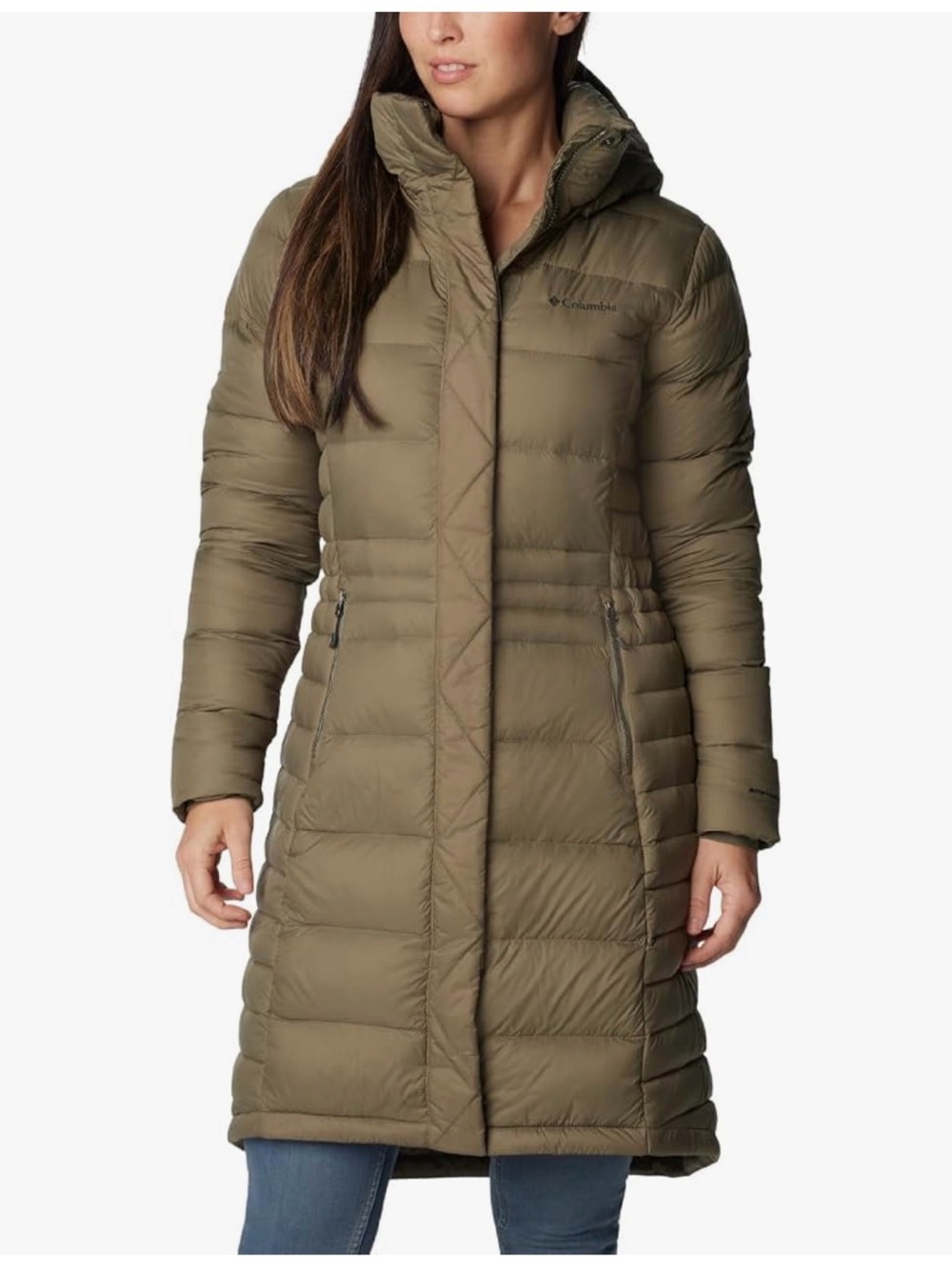 Columbia Women’s Puffer Coat in Olive Green